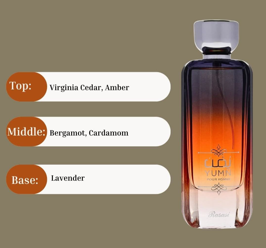 Yumn Pour Homme EDP 100ml For Men's By Rasasi
