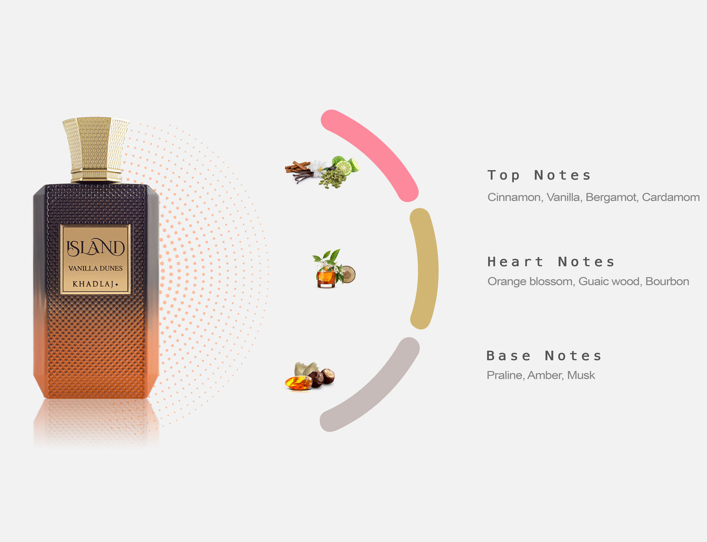 ISLAND VANILLA DUNES 100ML EXTRAIT EDP Unisex By Khadlaj