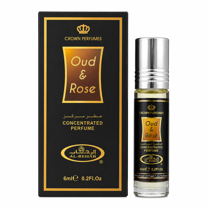 Oud &Rose 6ml Oils perfumes EDP Unisex By Al Rehab