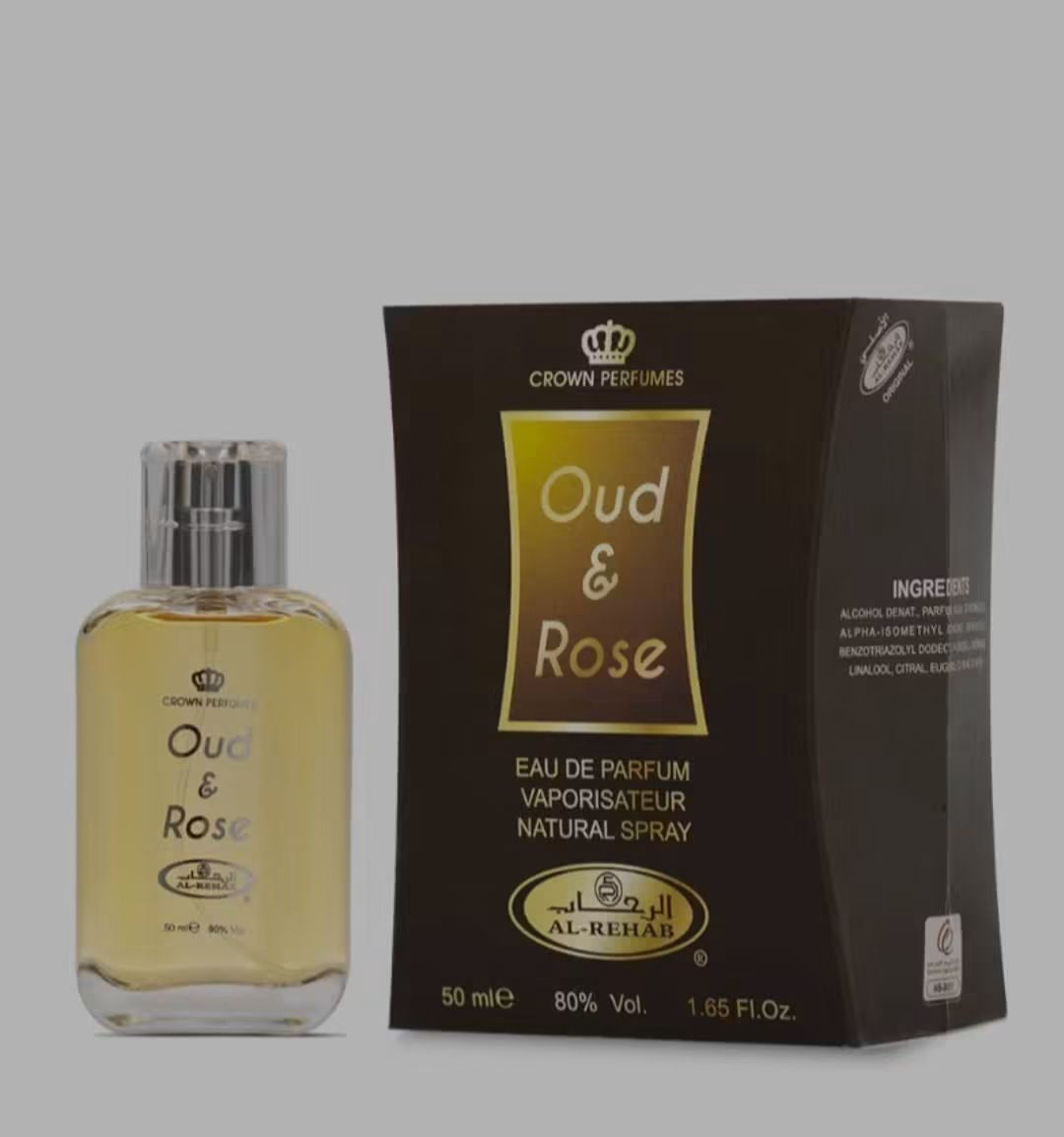 Oud&Rose 50ml EDP Unisex By Al Rehab