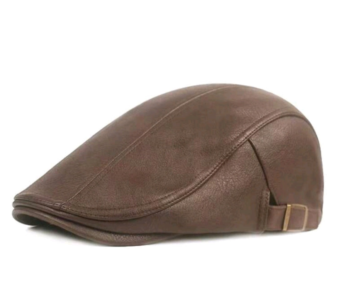 Faux leather Flat Cap's