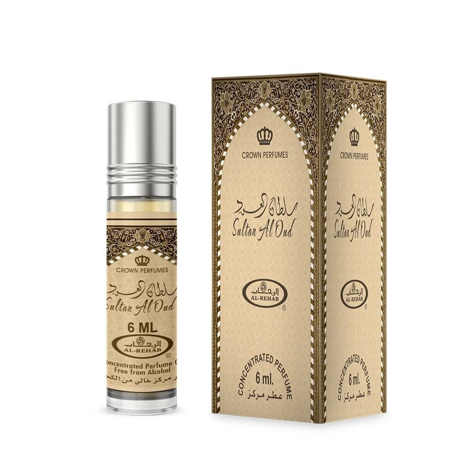 Sultan Al oud 6ml Oils perfumes EDP Unisex By Al Rehab