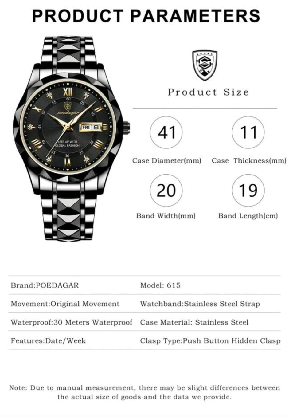 Men's Quartz Watch high quality