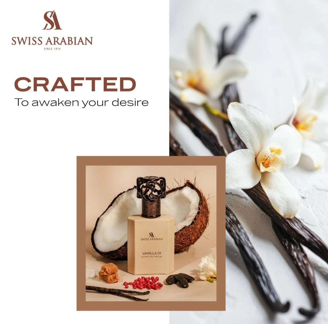 VANILLA 01 Extrait 50ml for Unisex By Swiss Arabian