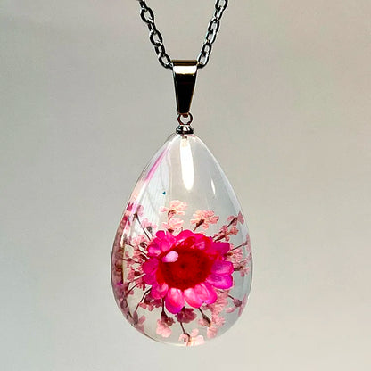 Flower Necklace Resin Jewelry For Women