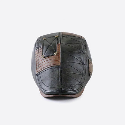 Faux leather Flat Cap's