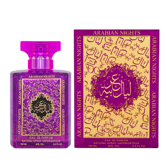 ARABIAN NIGHTS PURPLE 100ml EDP for Unisex By mahabub perfumes