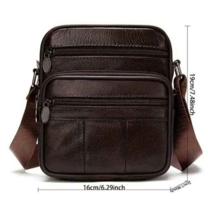 Leather Men's Square Bag