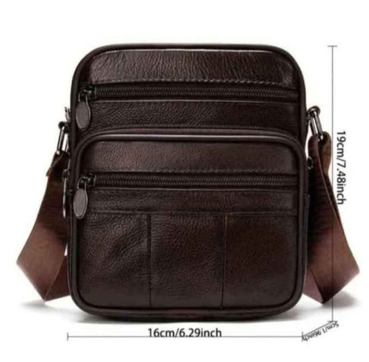 Leather Men's Square Bag
