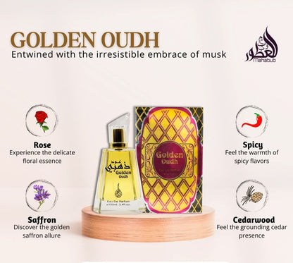 GOLDEN OUD 100ml EDP for Unisex By mahabub perfumes