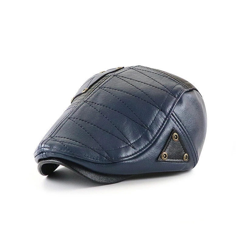 Faux leather Flat Cap's