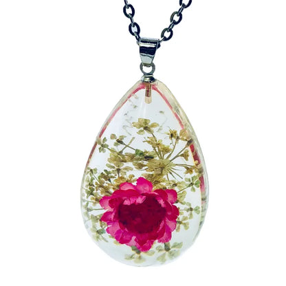 Flower Necklace Resin Jewelry For Women