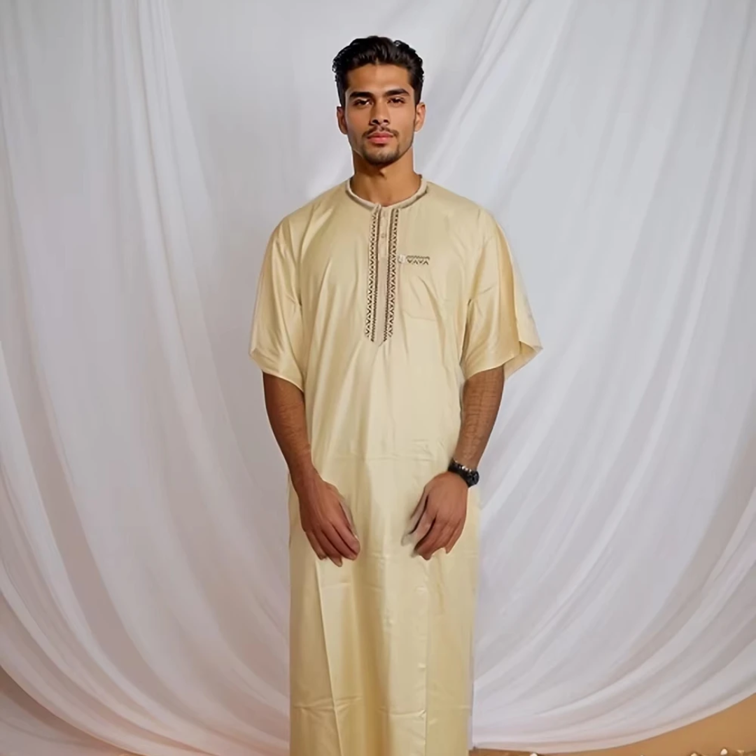 Adult Jubbha Neck Short Sleeved
