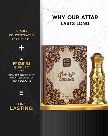 Oud Safi 6ml Oils perfumes EDP Unisex By NASEEM