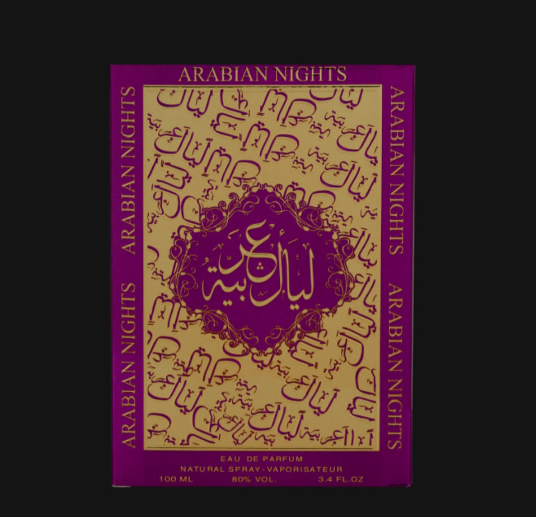 ARABIAN NIGHTS PURPLE 100ml EDP for Unisex By mahabub perfumes