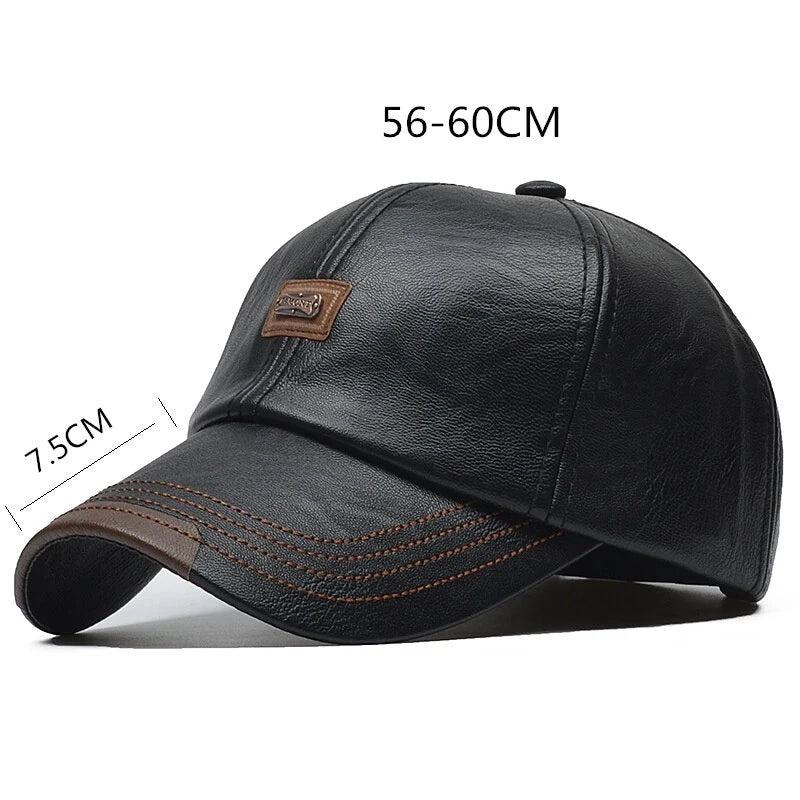 Pu leather Baseball Cap's