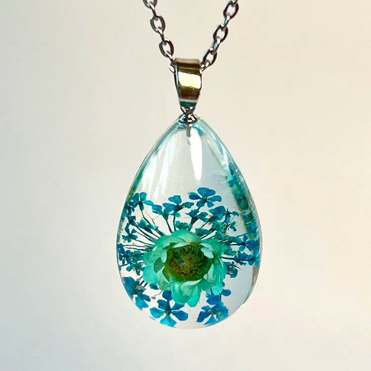 Flower Necklace Resin Jewelry For Women