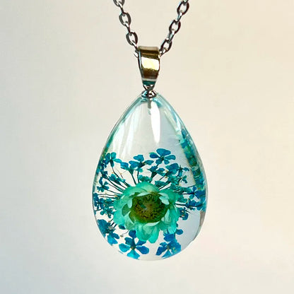Flower Necklace Resin Jewelry For Women