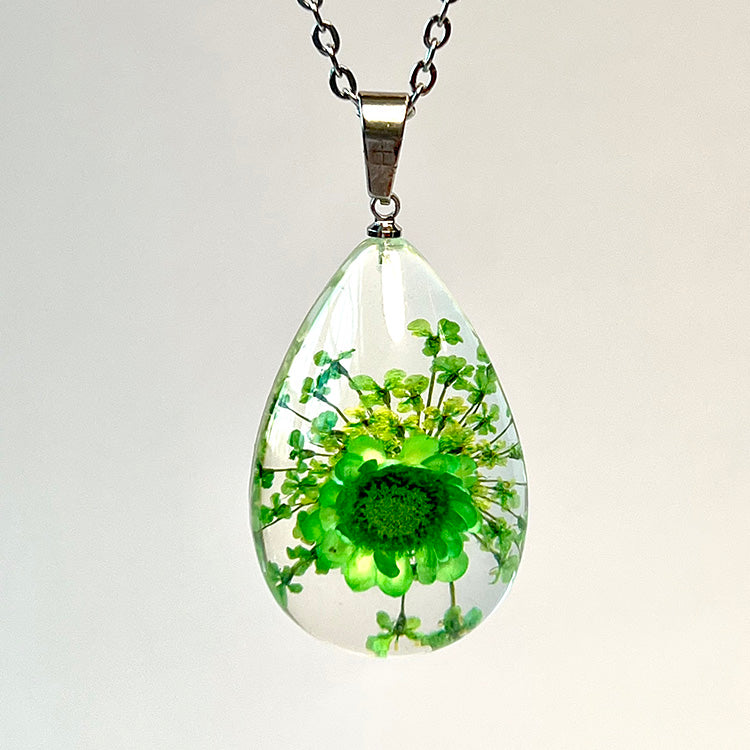 Flower Necklace Resin Jewelry For Women