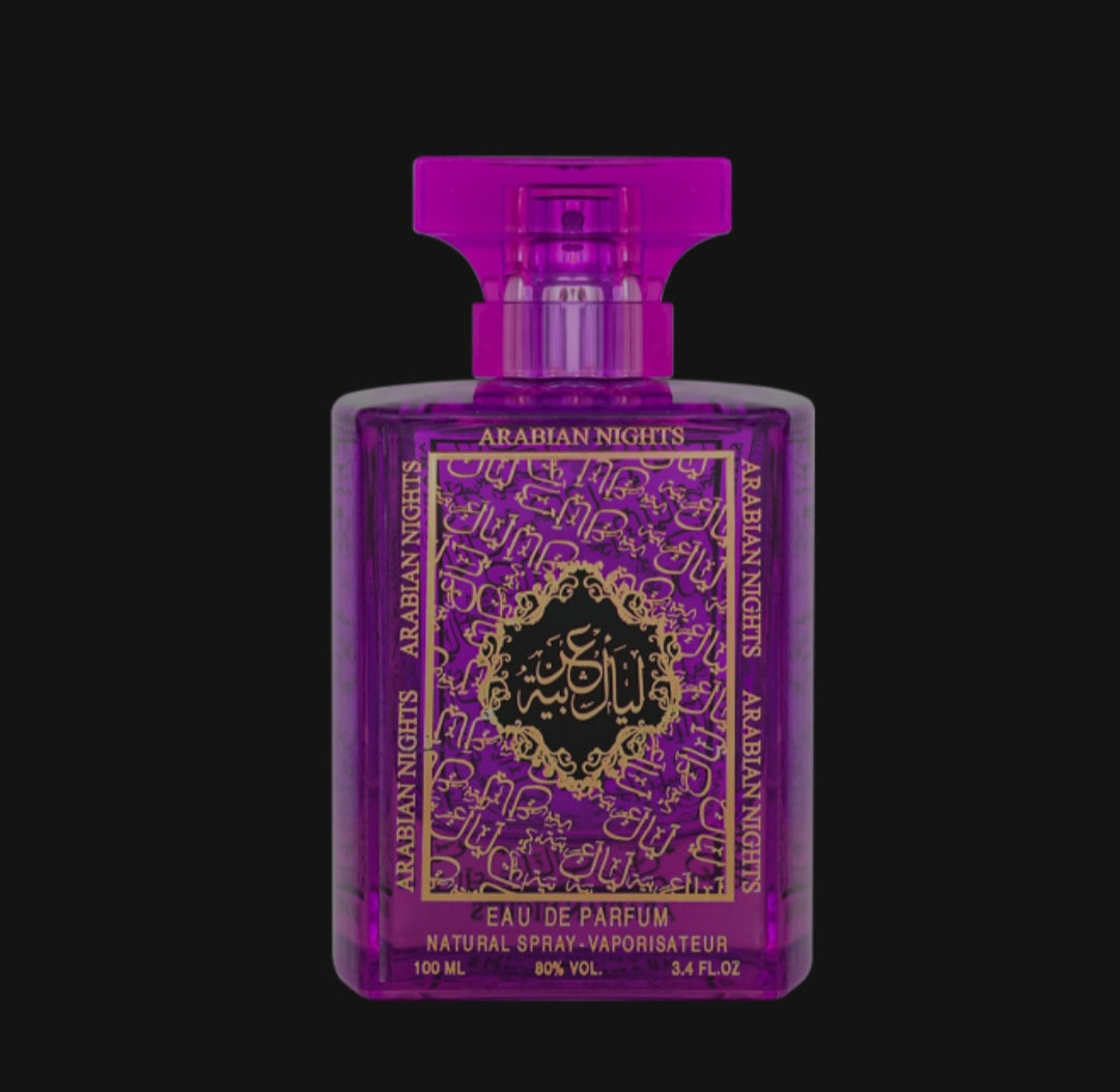 ARABIAN NIGHTS PURPLE 100ml EDP for Unisex By mahabub perfumes