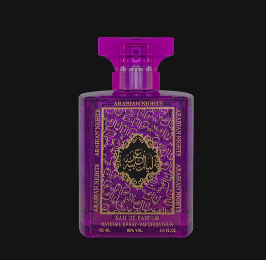 ARABIAN NIGHTS PURPLE 100ml EDP for Unisex By mahabub perfumes