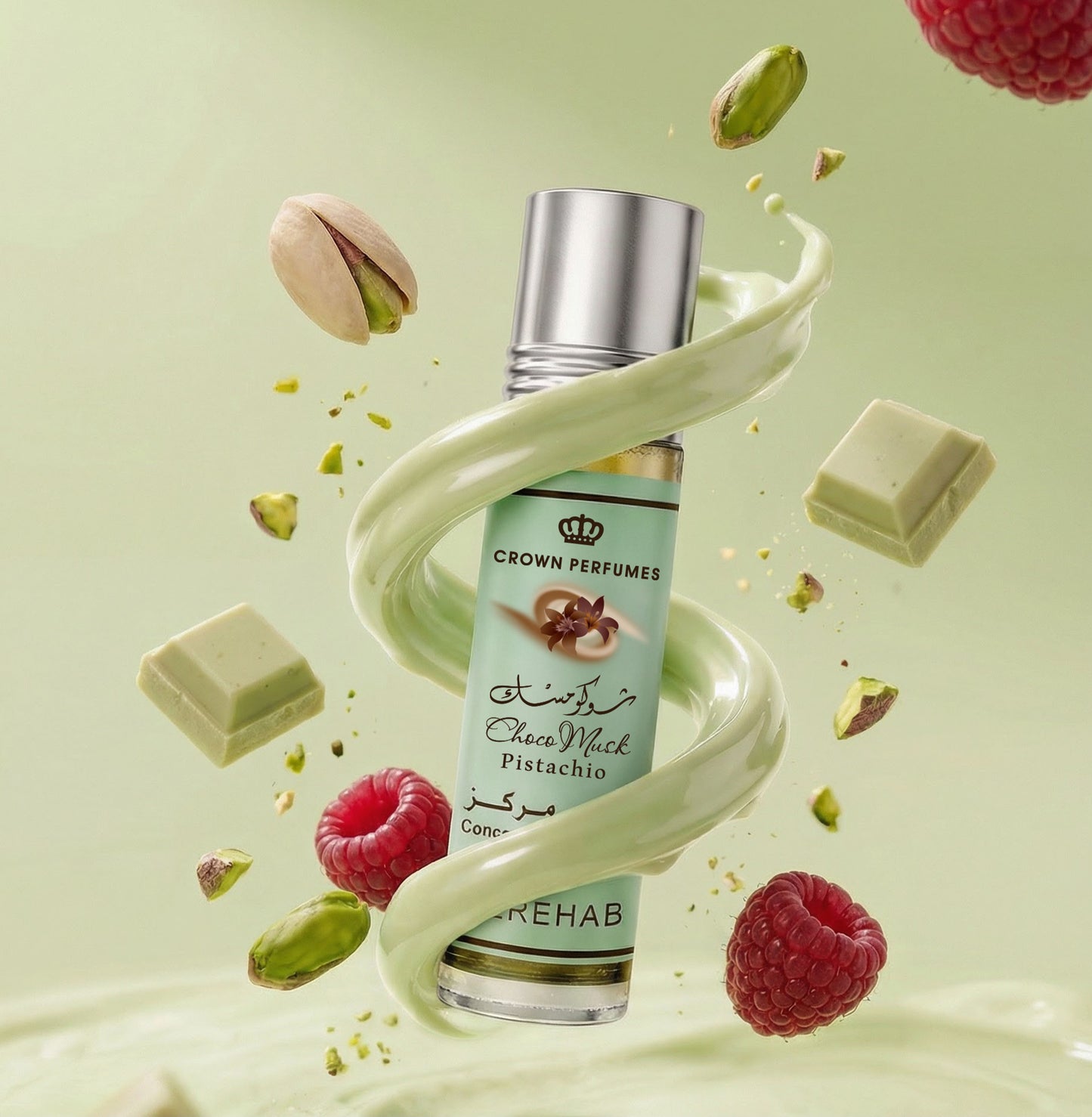 Choco musk pistachio 6ml Oils perfumes EDP Unisex By Al Rehab