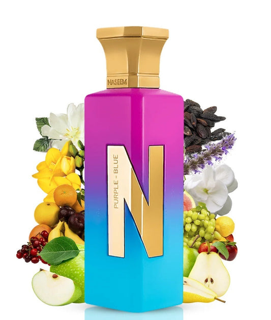 PURPLE BLUE Aqua parfum 75ml EDP Unisex By NASEEM