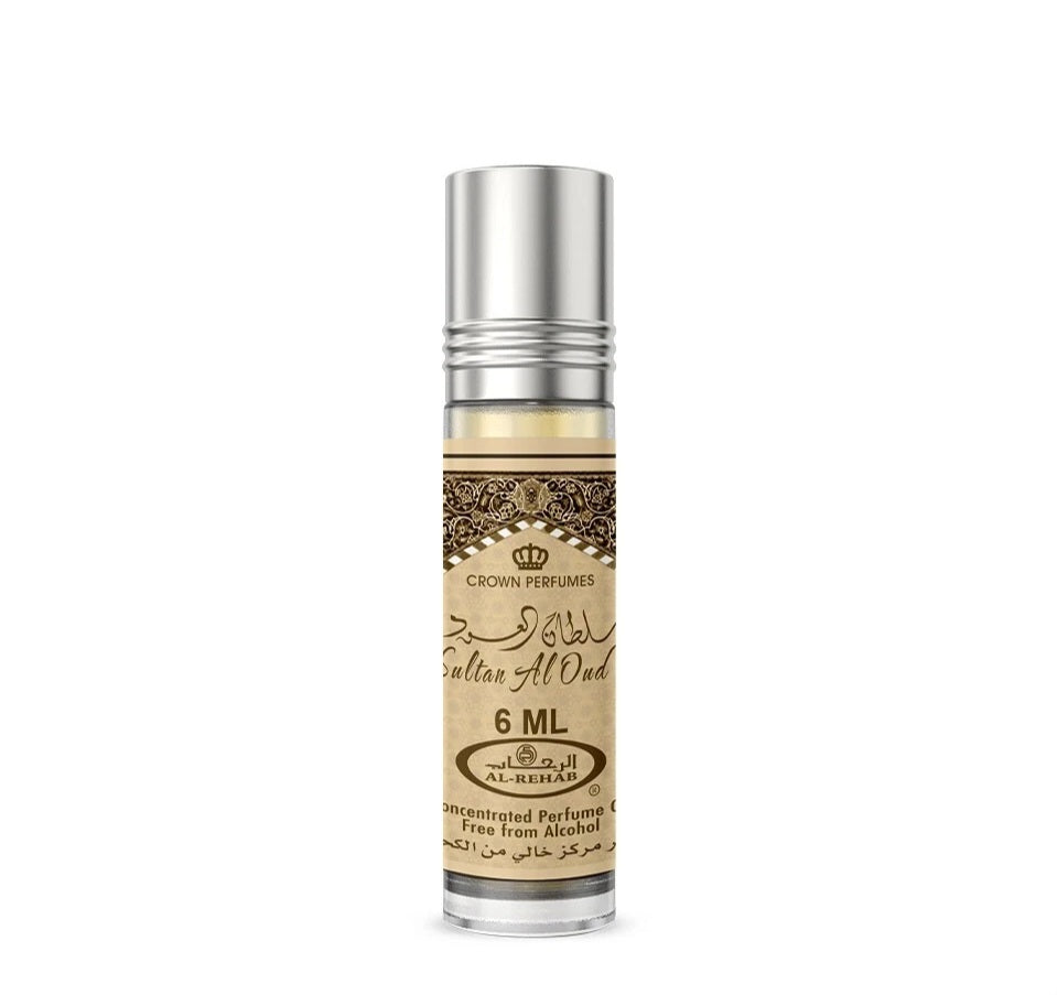 Sultan Al oud 6ml Oils perfumes EDP Unisex By Al Rehab