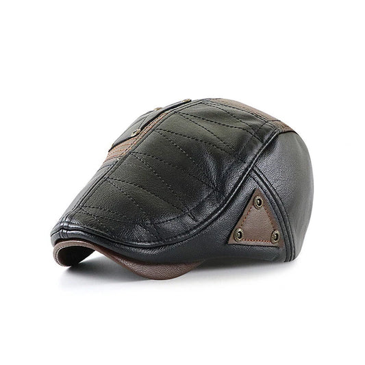 Faux leather Flat Cap's