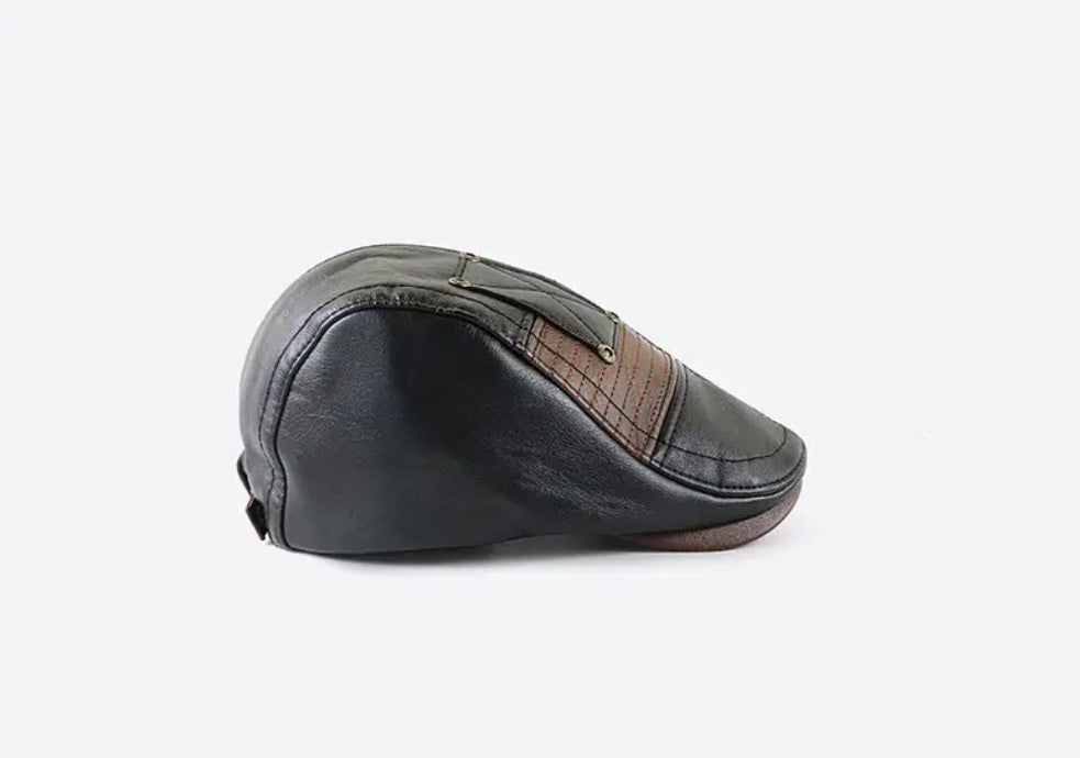 Faux leather Flat Cap's
