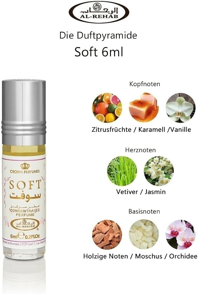 Soft Perfume Oil 6ml EDP 6pcs One Box