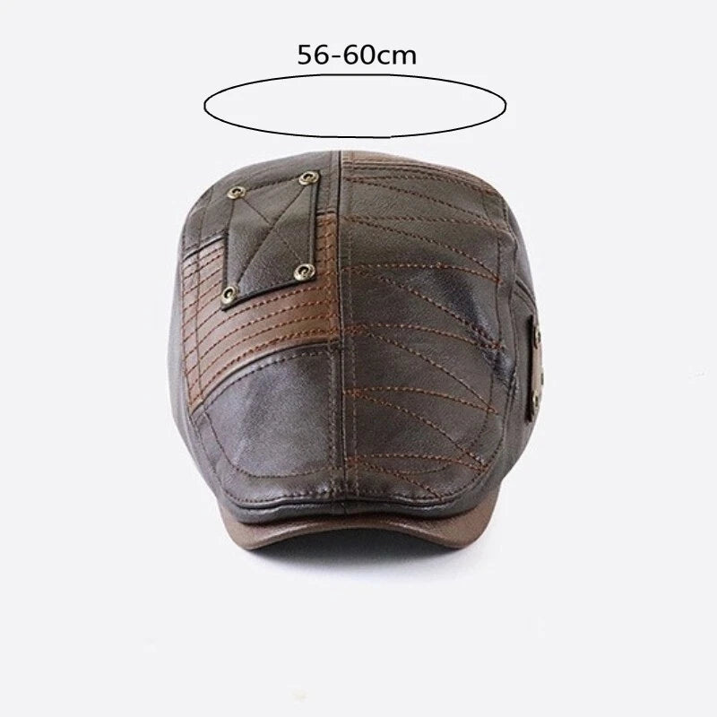 Faux leather Flat Cap's