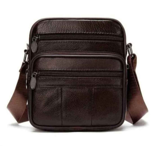 Leather Men's Square Bag