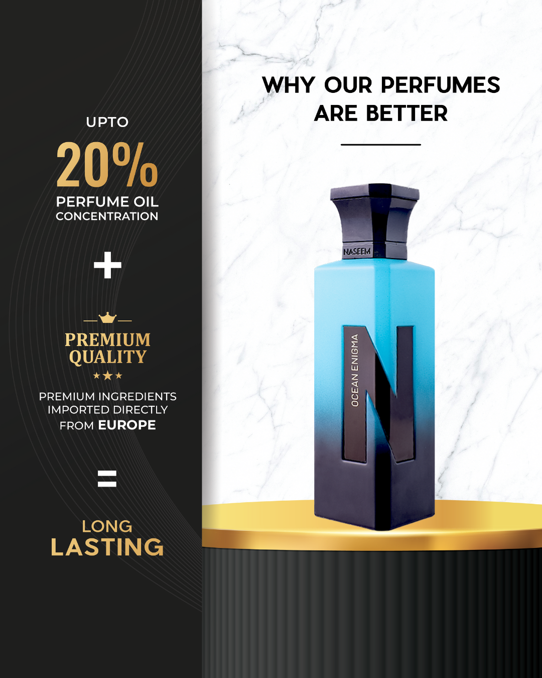 Ocean Enigma e75ml EDP By NASEEM Unisex