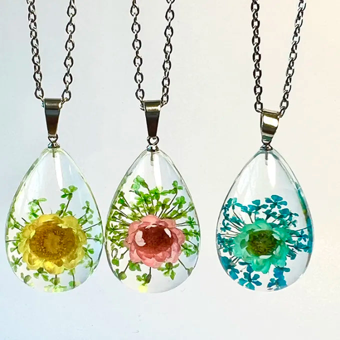 Flower Necklace Resin Jewelry For Women