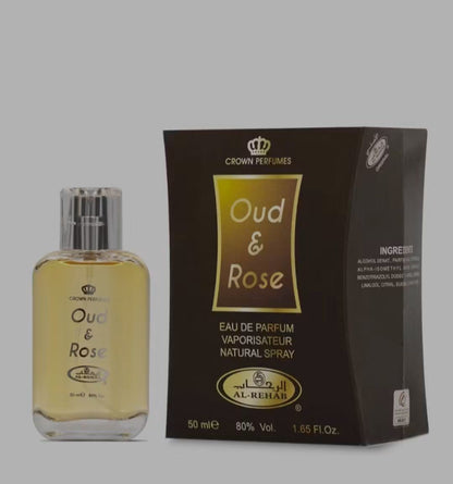 Oud&Rose 50ml EDP Unisex By Al Rehab