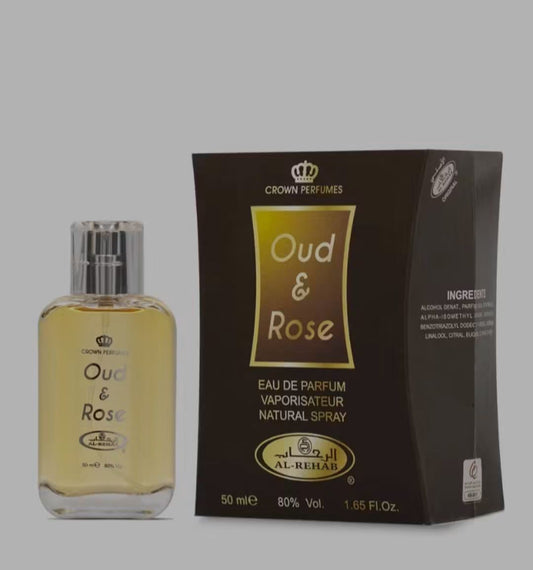 Oud&Rose 50ml EDP Unisex By Al Rehab