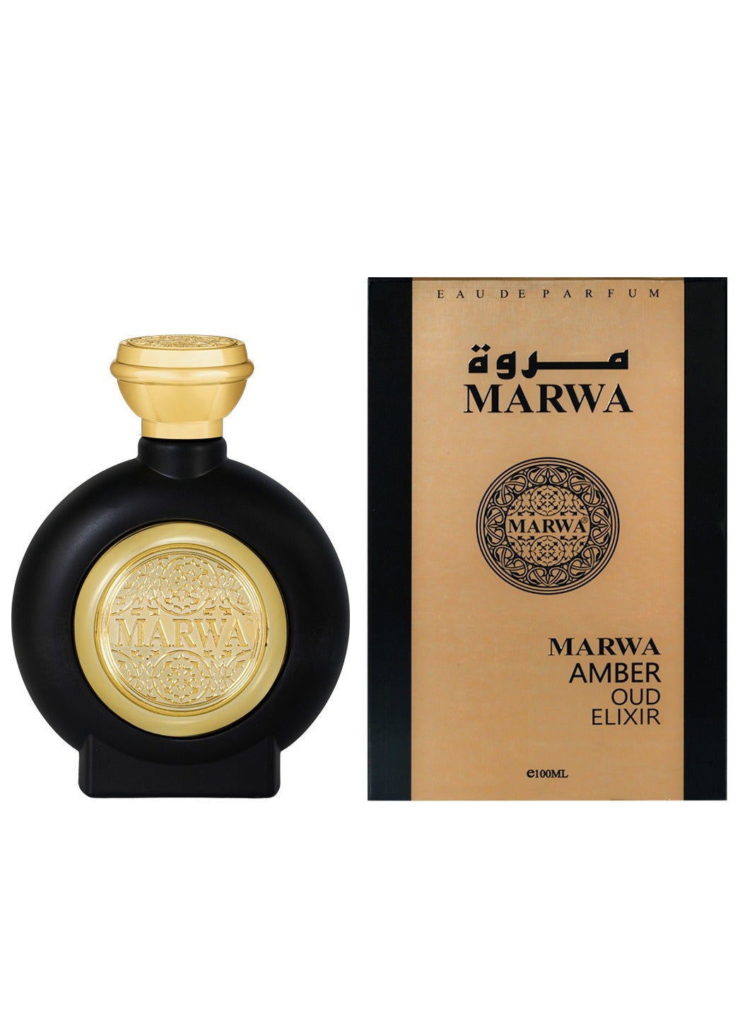 MARWA AMBER OUD ELIXIR 100ml EDP for Unisex By mahabub perfumes