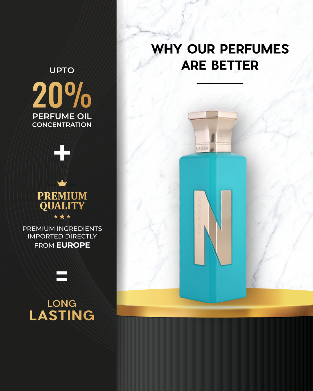 Twin Paradise Aqua Parfum 75ml EDP By NASEEM