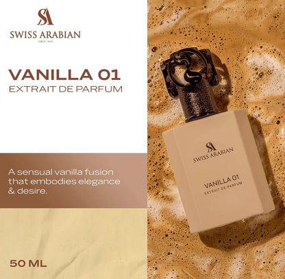 VANILLA 01 Extrait 50ml for Unisex By Swiss Arabian