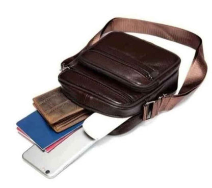 Leather Men's Square Bag