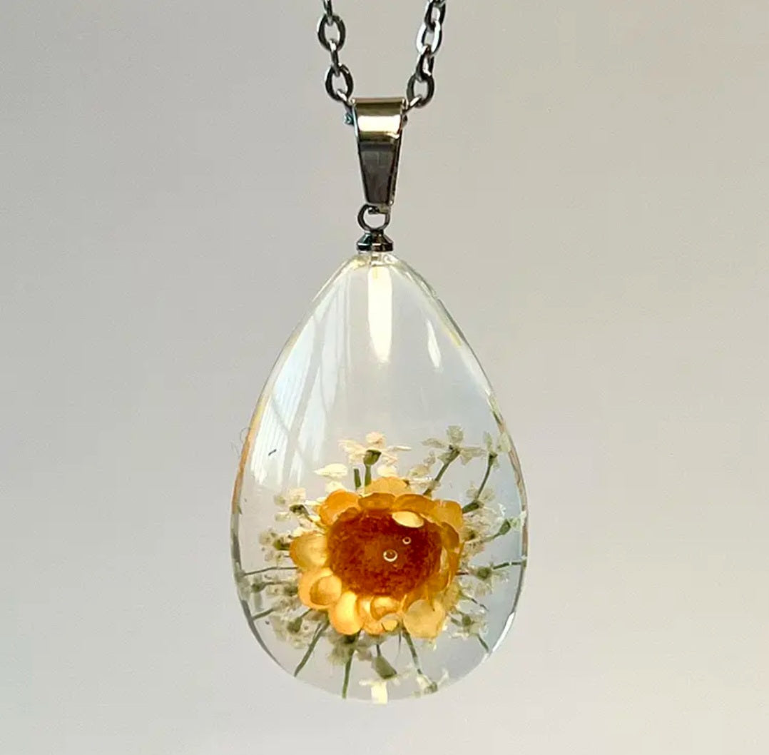 Flower Necklace Resin Jewelry For Women