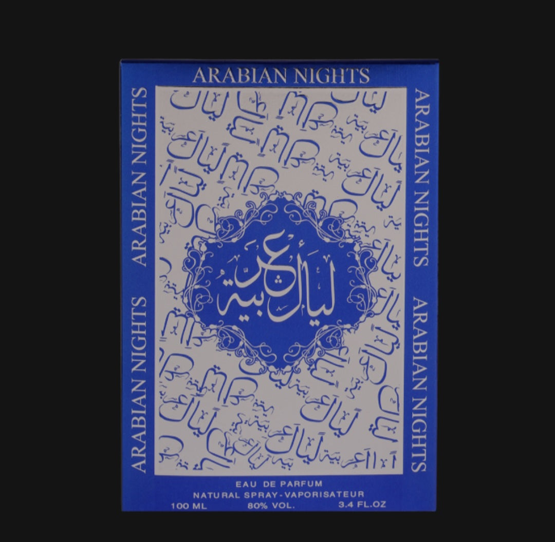 Arabian Nights Blue 100ml EDP for Unisex By mahabub perfumes