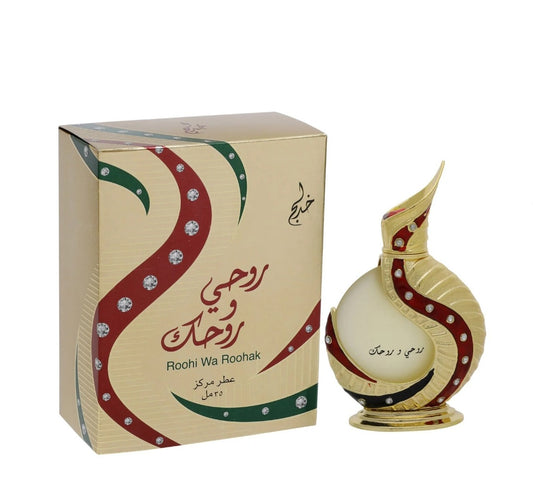 ROOHI WA ROOHAK GOLD 20ml Oils perfumes EDP Unisex By Khadlaj