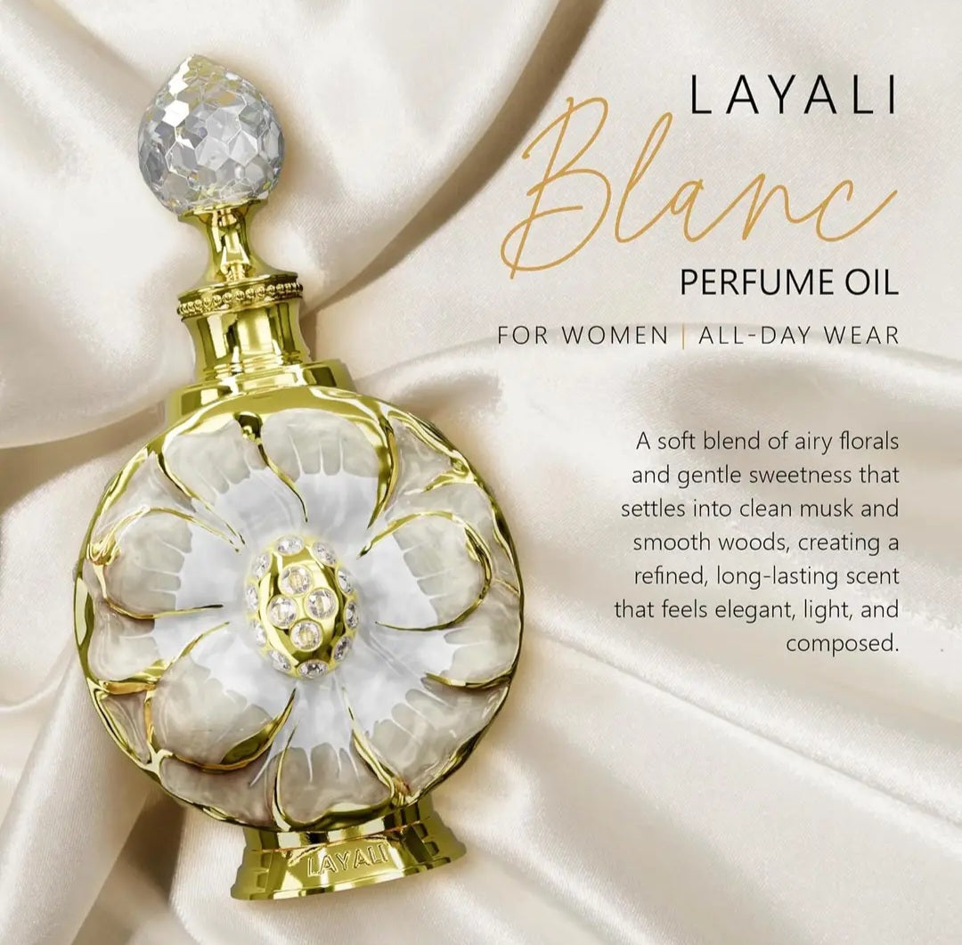 Swiss Arabian Layali Blanc Perfumes Oils 15ml for Woman's