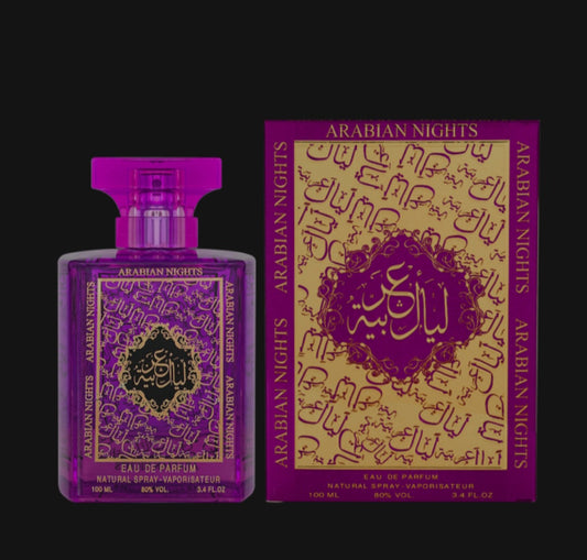 ARABIAN NIGHTS PURPLE 100ml EDP for Unisex By mahabub perfumes