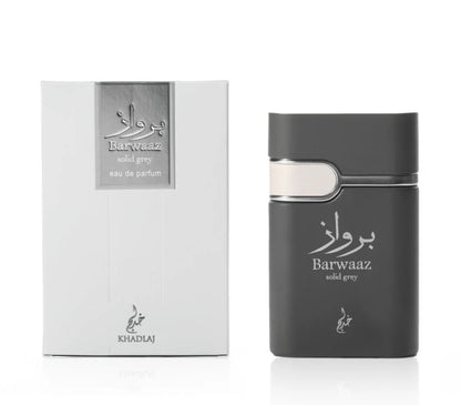 BARWAAZ SOLID GREY EDP 100ML Unisex By Khadlaj
